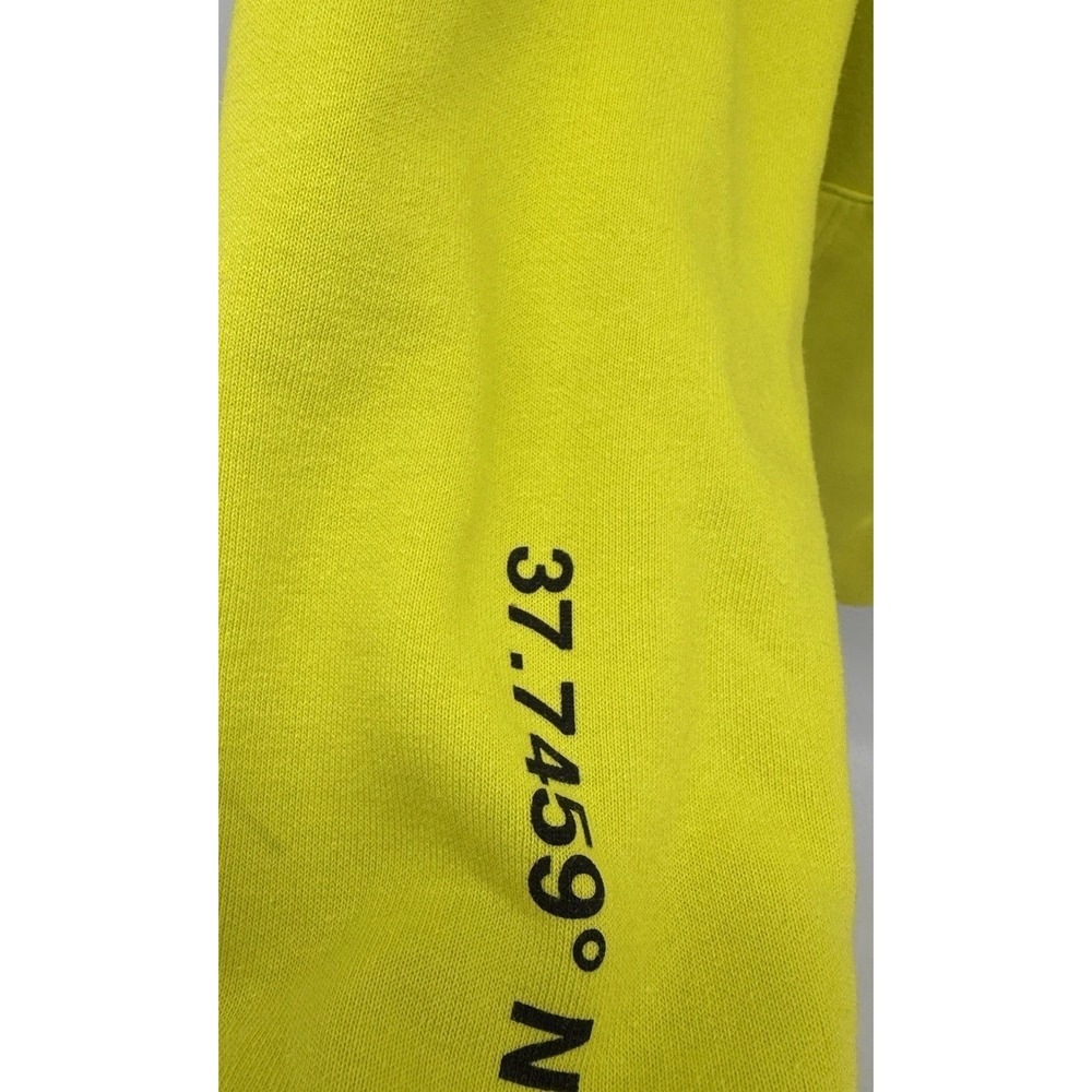 The North Face Distorted Half Dome Hoodie Sulphur Green Mens Large - Picture 4 of 16
